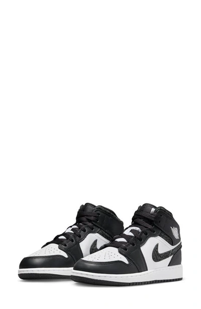 Shop Jordan Nike  Air  1 Mid Se Basketball Shoe In Off Noir/ Black/ White/ Black