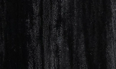 Shop Steve Madden Imann One-button Crushed Velvet Blazer In Black