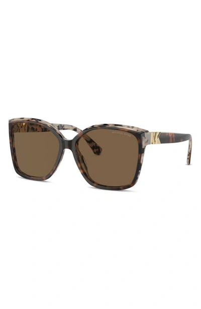 Michael Kors Malia 58mm Square Sunglasses In Brown