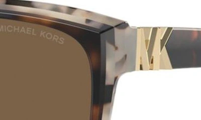 Michael Kors Malia 58mm Square Sunglasses In Brown