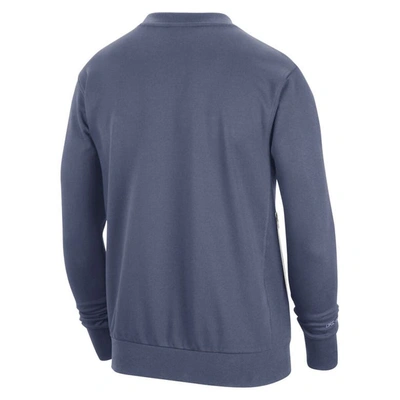 Shop Nike Navy Philadelphia 76ers 2023/24 Authentic Standard Issue Travel Performance Pullover Sweatshirt