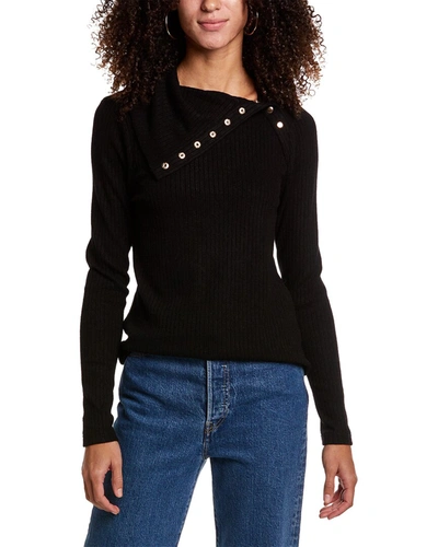 Shop Design History Split Funnel Sweater In Black