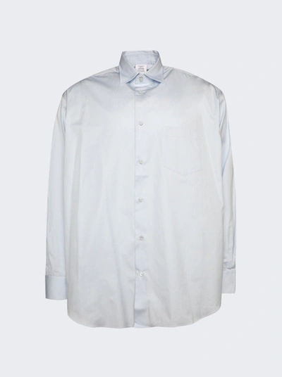 Shop Vetements Logo Long Sleeve Shirt In White