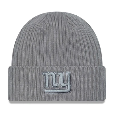Shop New Era Gray New York Giants Color Pack Cuffed Knit Hat