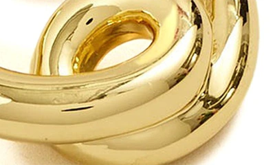 Shop Madewell Looped Tube Hoop Earrings In Pale Gold
