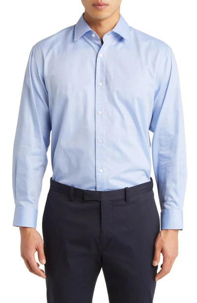 Shop Nordstrom Traditional Fit Dress Shirt In Blue Azurite
