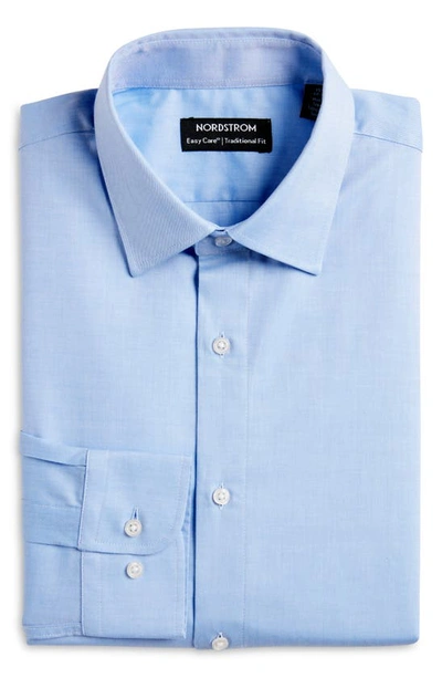 Shop Nordstrom Traditional Fit Dress Shirt In Blue Azurite