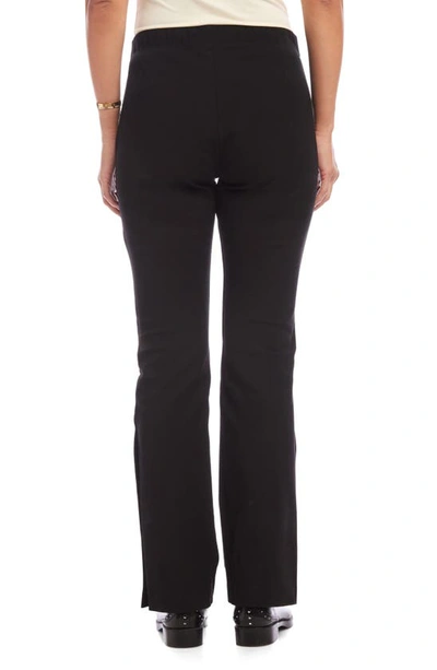 Shop Fifteen Twenty Button Hem Pants In Black