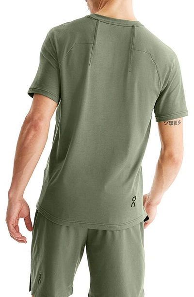 On Focus-t Performance Running T-shirt In Taiga