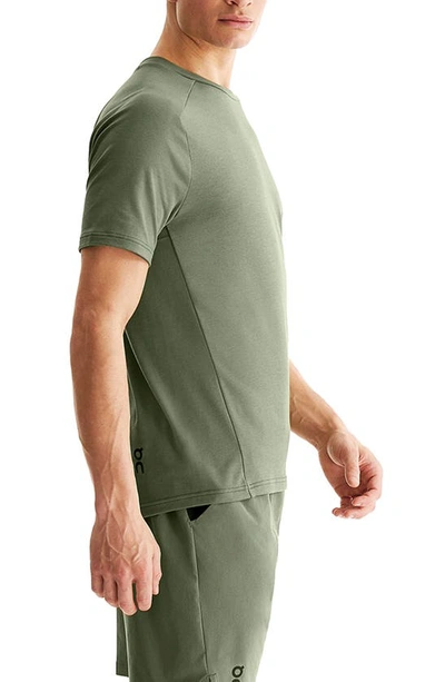 On Focus-t Performance Running T-shirt In Taiga