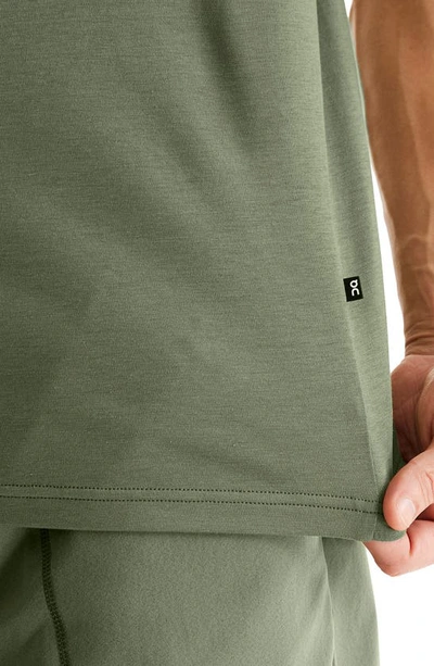 On Focus-t Performance Running T-shirt In Taiga