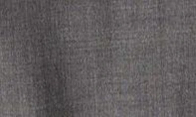 Zanella Parker Classic Wool Sharkskin Dress Pants In Med Grey