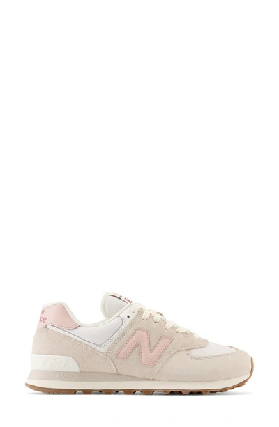 Shop New Balance 574 Classic Sneaker In Alpha Pink/ White