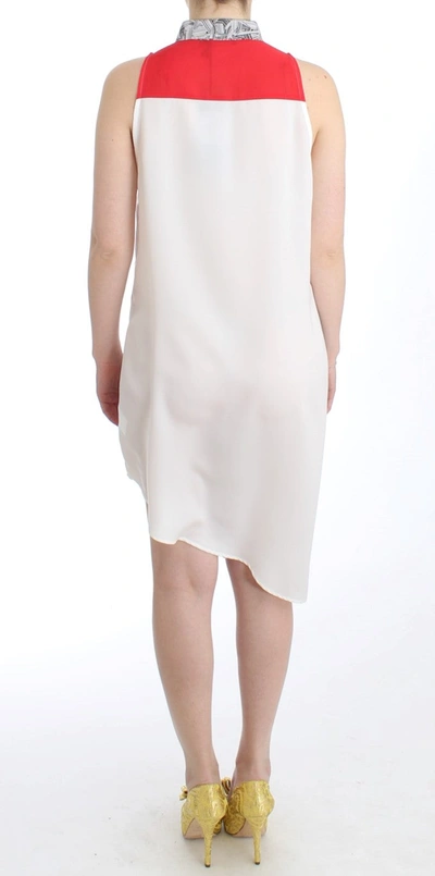 Shop Costume National White Shirt Assymetric Hem Women's Dress