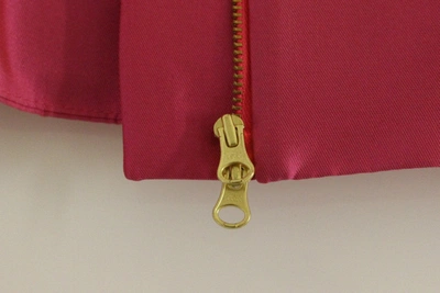 Cote Co|te Elegant Pink Silk Blend Women's Jacket In Pink