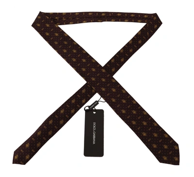 Shop Dolce & Gabbana Elegant Black Silk Men's Tie