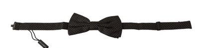 Shop Dolce & Gabbana Elegant Silk Patterned Bow Men's Tie In Black