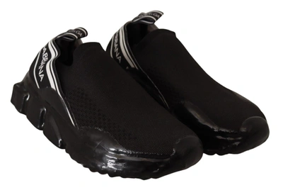 Shop Dolce & Gabbana Black Slip On Women Low Top Sorrento Sneakers Women's Shoes