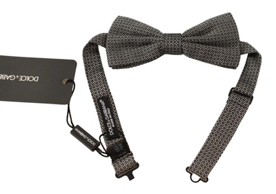 Shop Dolce & Gabbana Elegant Multicolor Silk Bow Men's Tie
