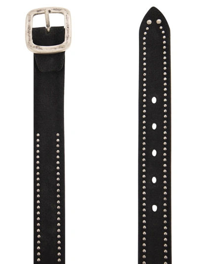 Shop Alberto Luti Studded Leather Belt