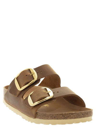 Birkenstock Arizona Oiled Leather Sliders