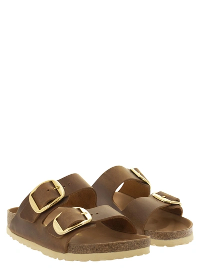 Birkenstock Arizona Oiled Leather Sliders