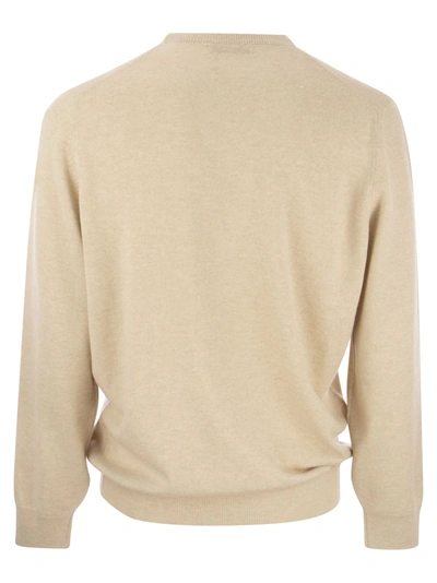 Shop Brunello Cucinelli Cashmere V Neck Sweater