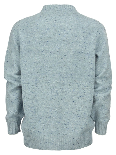 Shop Brunello Cucinelli Crew Neck Sweater In Wool And Cashmere Mix