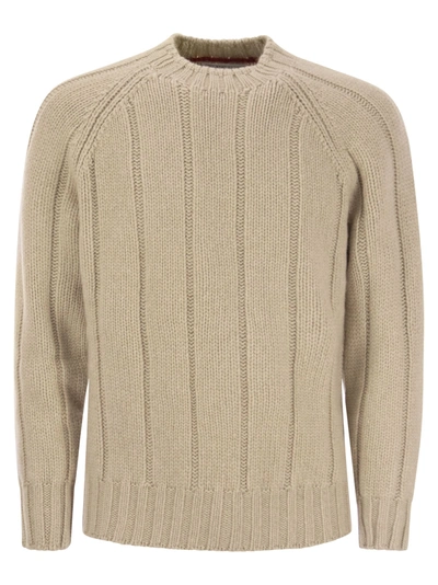 Shop Brunello Cucinelli Flat Ribbed Cashmere Sweater