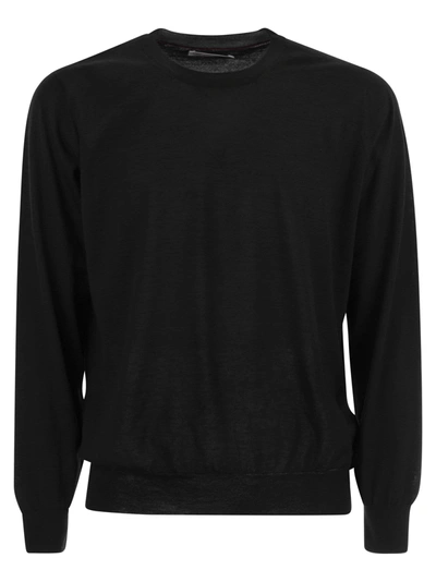 Shop Brunello Cucinelli Lightweight Cashmere And Silk Crew Neck Sweater