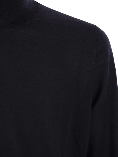 Shop Brunello Cucinelli Lightweight Turtleneck Sweater In Cashmere And Silk
