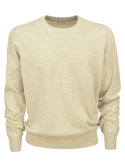 Shop Brunello Cucinelli Pure Cashmere Crew Neck Sweater