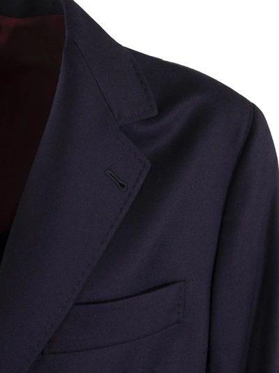 Shop Brunello Cucinelli Single Breasted Jacket Deconstructed Virgin Wool Jacket