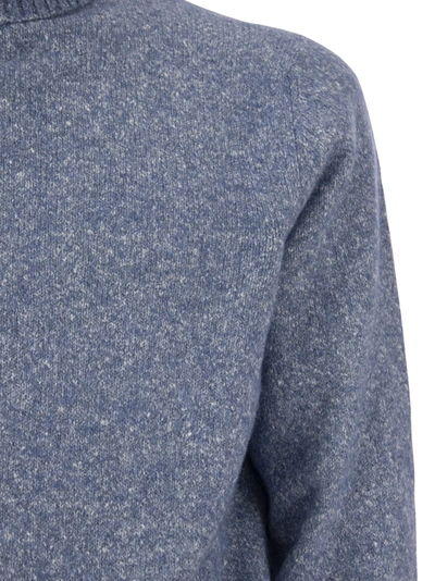 Shop Brunello Cucinelli Turtleneck Sweater In Alpaca, Cotton And Wool