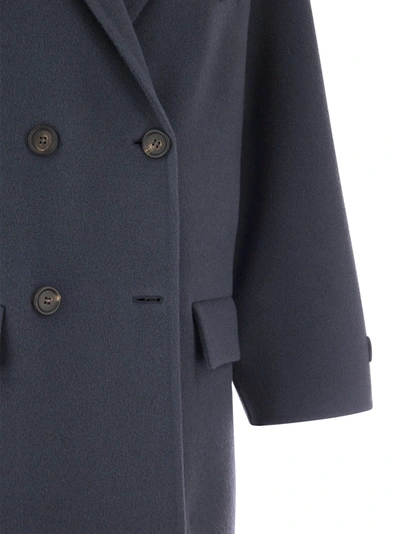 Shop Brunello Cucinelli Wool And Cashmere Double Breasted Coat