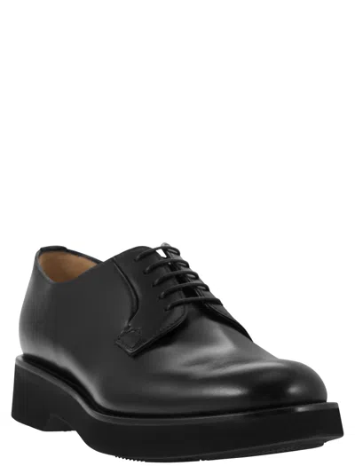 Church's Black Leather Oxfords And Derbies