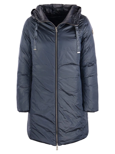 Shop Colmar Friendly Long Down Jacket With Reversible Hood