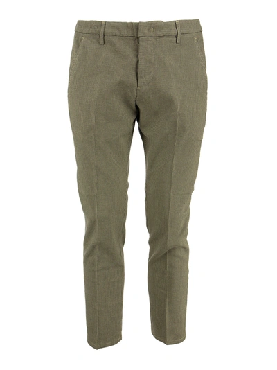Shop Dondup Alfredo Cotton Slim Fit Trousers