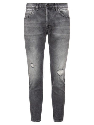Shop Dondup Brighton Carrot Fit Jeans With Rips