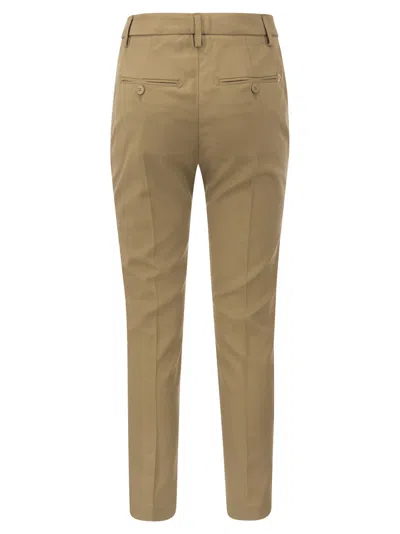 Shop Dondup Carmen Slim Gabardine Lyocell Trousers