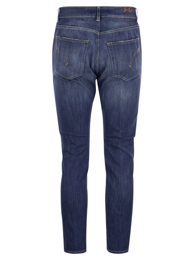 Dondup Denim Trousers With Belt Loops And Contrast Stitching