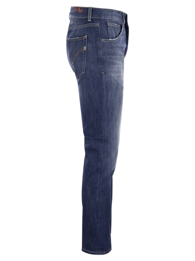 Dondup Denim Trousers With Belt Loops And Contrast Stitching