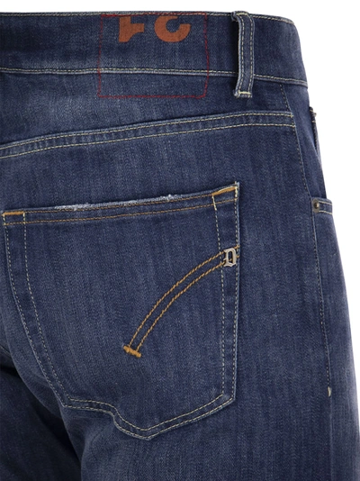 Dondup Denim Trousers With Belt Loops And Contrast Stitching