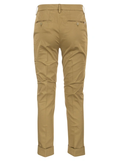 Shop Dondup Erin Slim Cotton Trousers