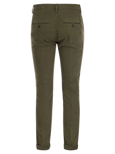 Shop Dondup Gaubert Slim Fit Gabardine Trousers