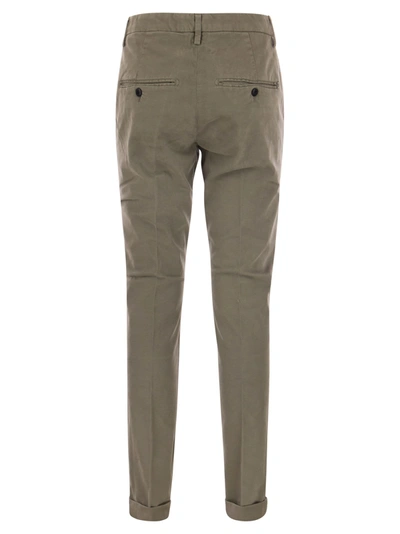 Shop Dondup Gaubert Slim Fit Gabardine Trousers