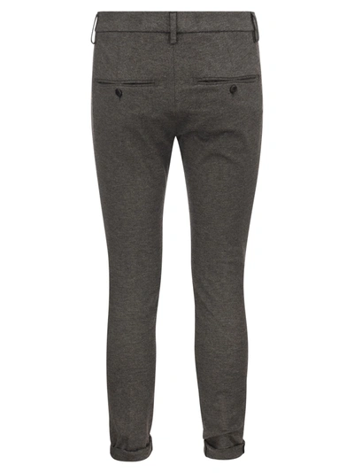 Shop Dondup Gaubert Slim Fit Jersey Trousers