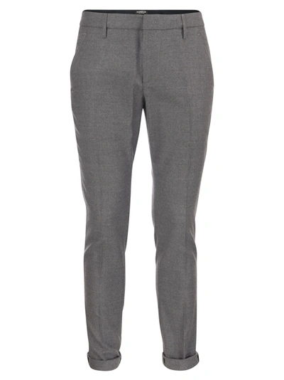 Shop Dondup Gaubert Slim Fit Trousers In Gabardine