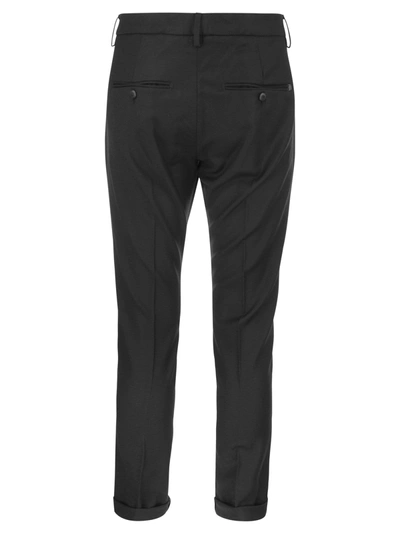 Shop Dondup Gaubert Slim Fit Trousers In Wool