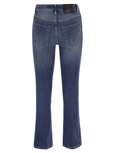 Dondup Mandy High-waisted Flared Jeans With Ankle Length